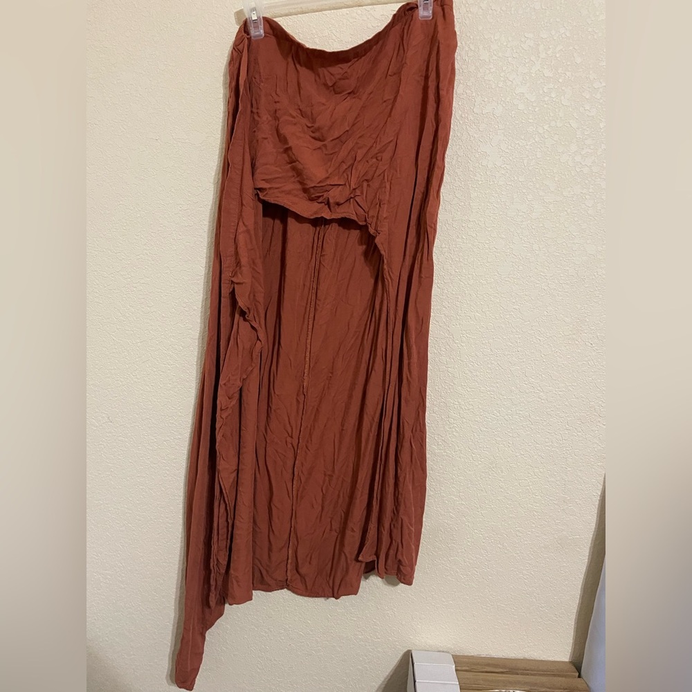 Forever21+ 2X tobacco colored tie skirt